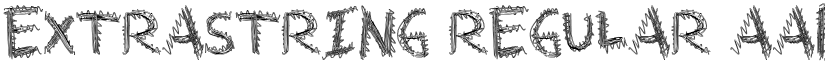 ExtraString Regular font