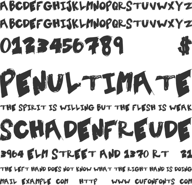 TentSale font preview