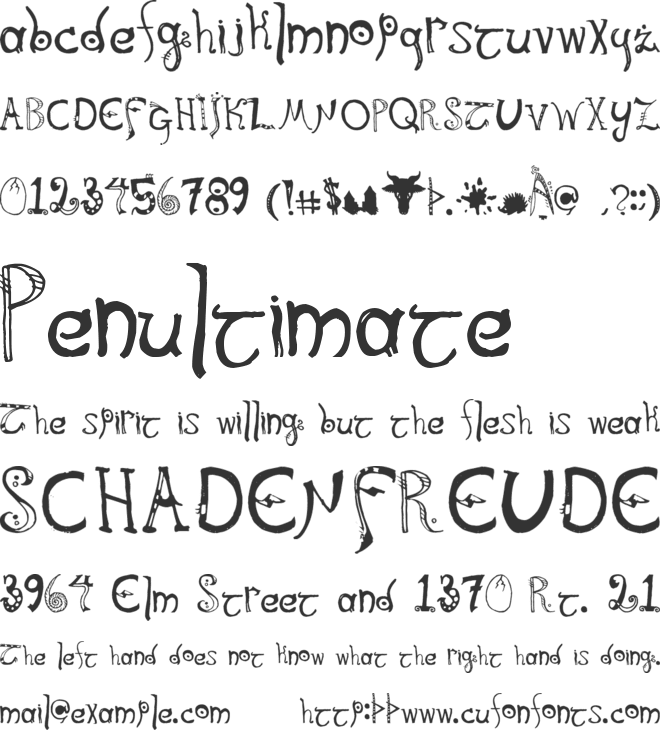 Kitbiya Amerikiya font preview