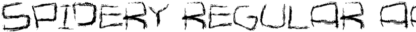 Spidery Regular font