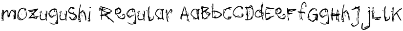 mozugushi Regular font