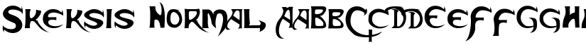 Skeksis Normal font