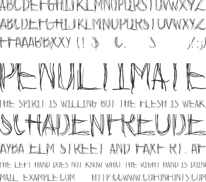 Before I Fall Demo font preview