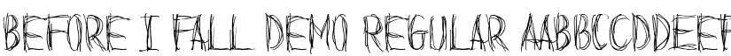 Before I Fall Demo Regular font