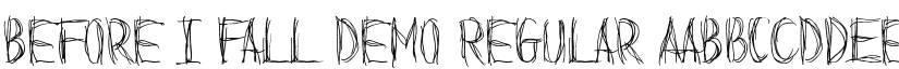 Before I Fall Demo font download