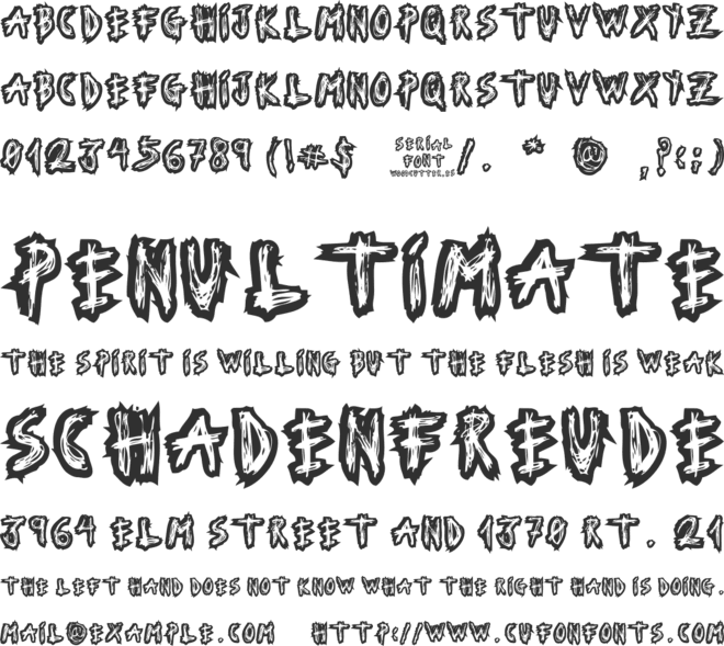 Serial Font font preview