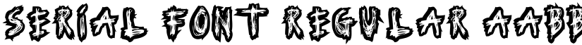 Serial Font Regular font