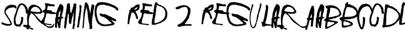 Screaming Red 2 Regular font