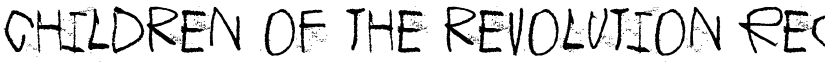 Children of the revolution Regular font