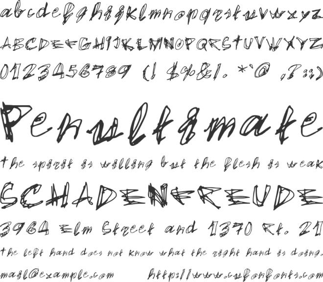 Egido Val font preview