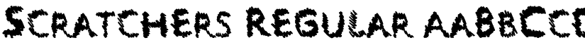 Scratchers Regular font