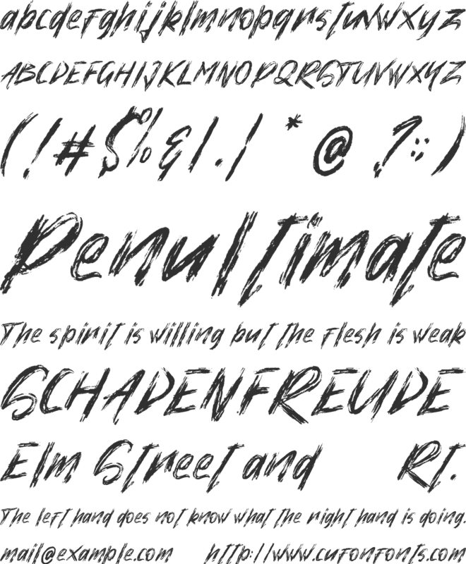 High Xire  Demo font preview