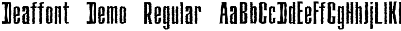 Deaffont Demo Regular font