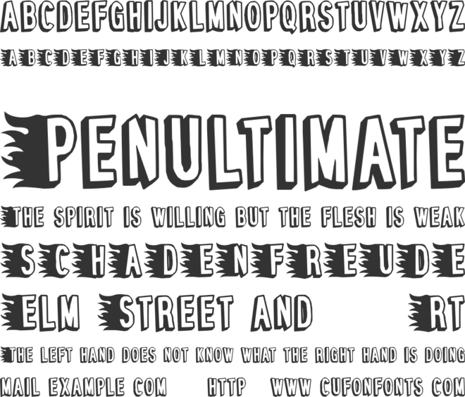 Pepperoni Pizza font preview