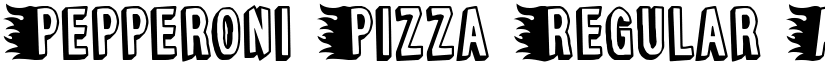 Pepperoni Pizza Regular font