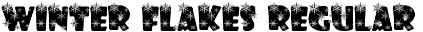 Winter Flakes Regular font