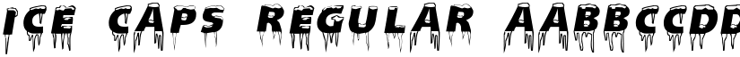 Ice Caps Regular font