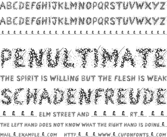 Snowmania font preview