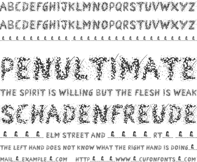 Snowmania font preview