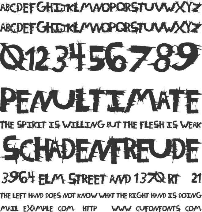 WinterCrops font preview