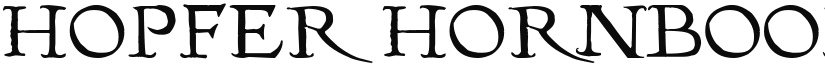 Hopfer Hornbook font download