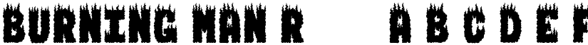 BURNING MAN Regular font