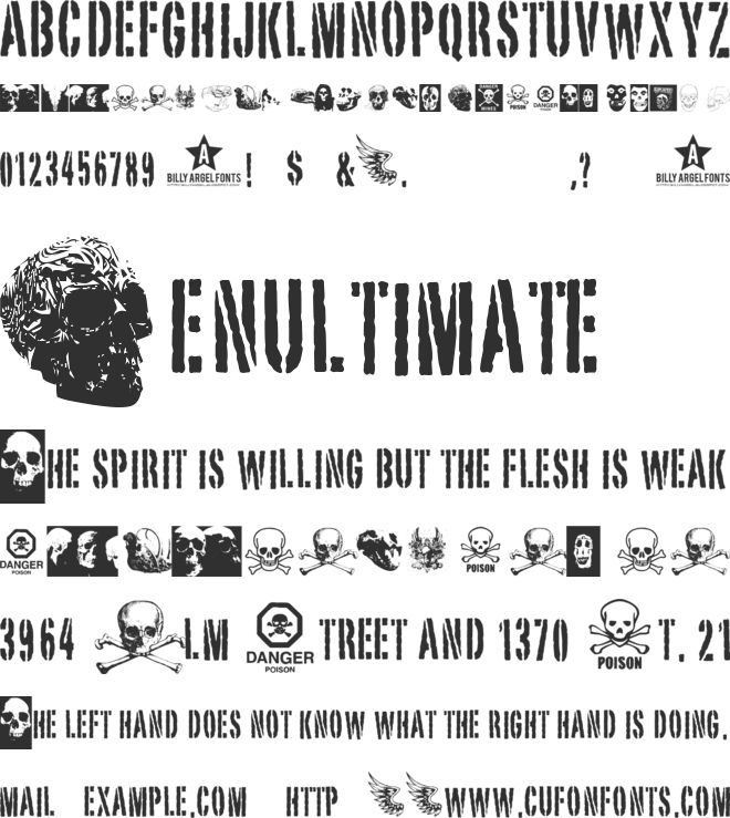 SKULL TS 2 font preview
