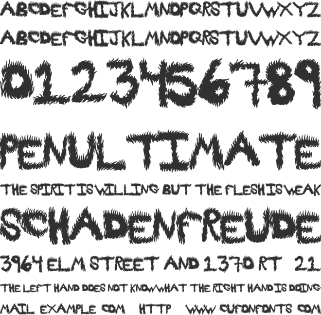 FireProof font preview