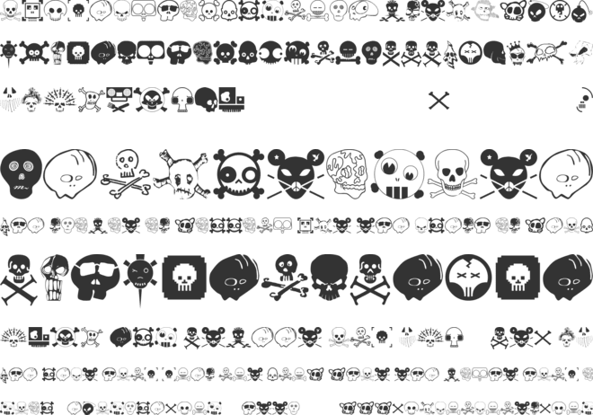DesignersSkulls font preview