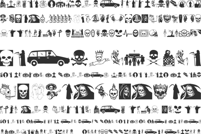 The Death font preview