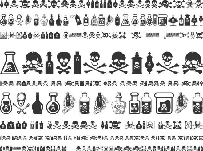 Vintage Poison font preview