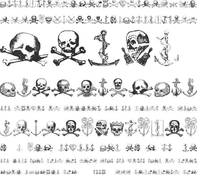 Pirates Two font preview