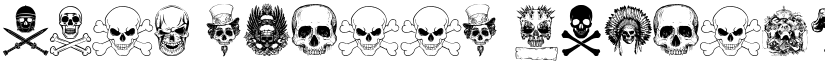 only skulls Regular font
