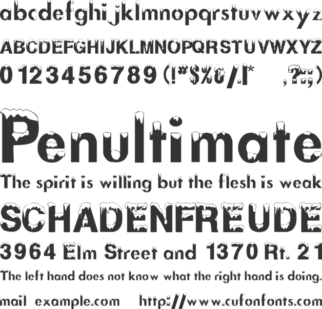 AlaskanNights font preview