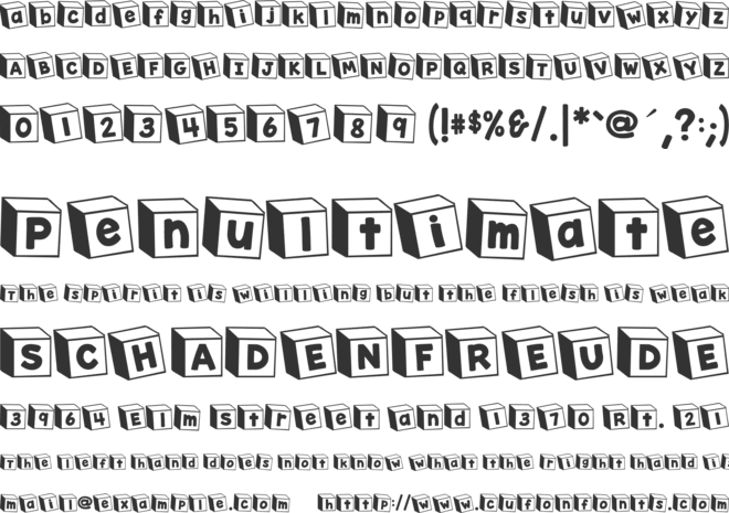 K26ToyBlocks123 font preview