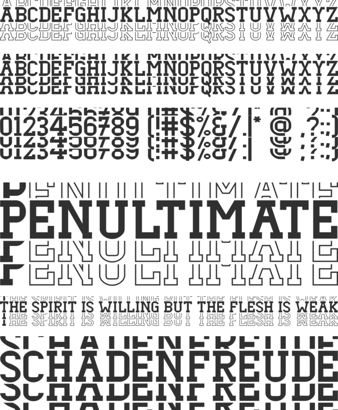 Dezire Stacked font preview