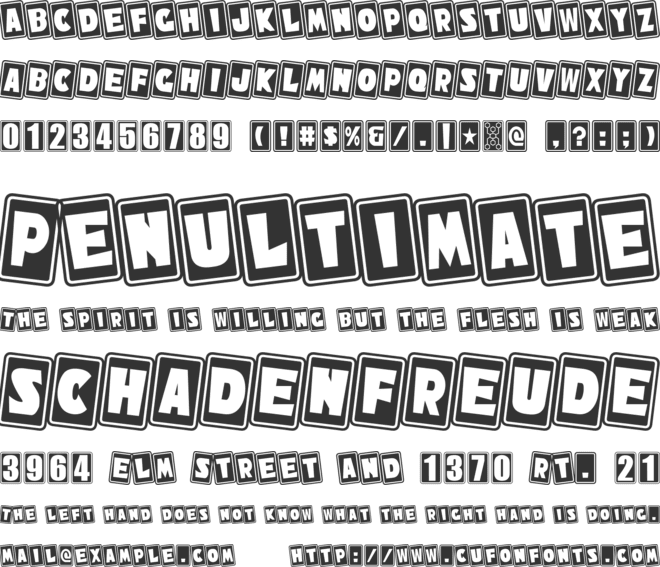 NiseSonicShuffle font preview