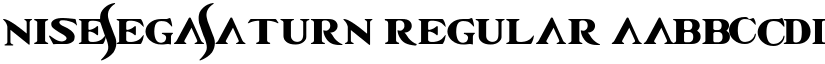 NiseSegaSaturn Regular font