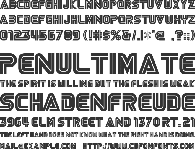 NiseSega font preview