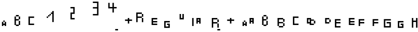 ABC1234 Regular font