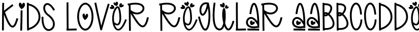 Kids Lover Regular font