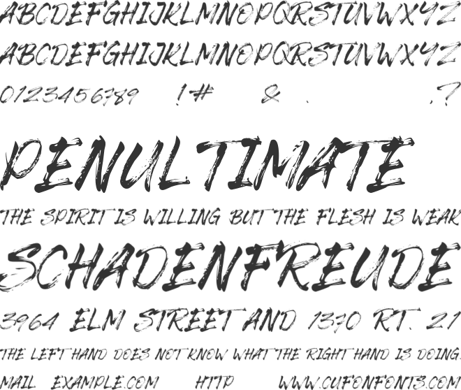 The Senom font preview