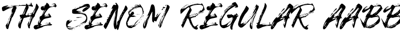 The Senom Regular font