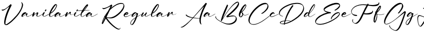 Vanilarita Regular font