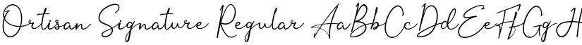Ortisan Signature Regular font
