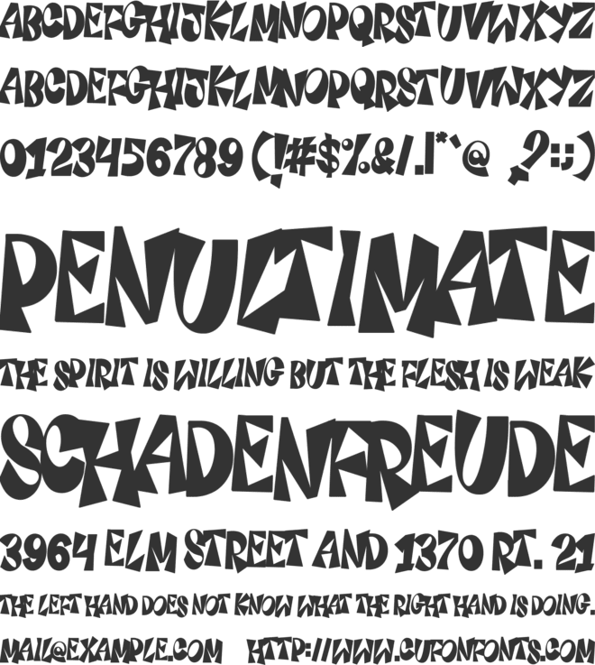 Adalien Miter font preview