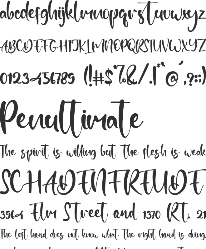 Starfall font preview