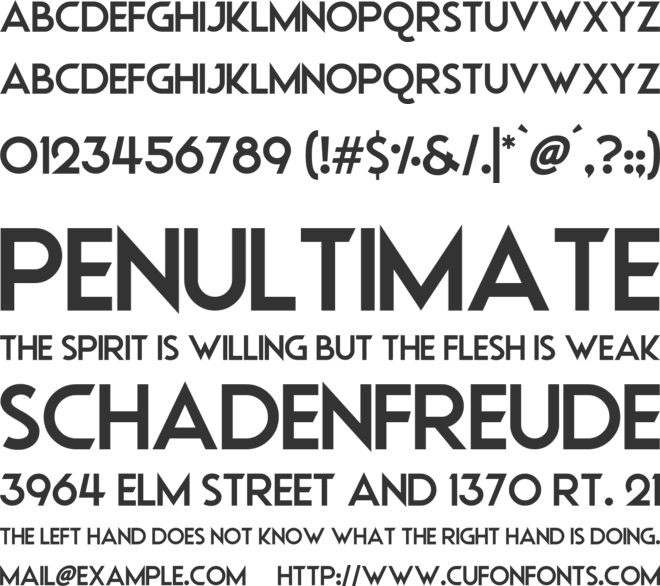 Ubiquitous font preview