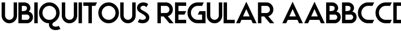 Ubiquitous Regular font