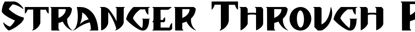 Stranger Through font download